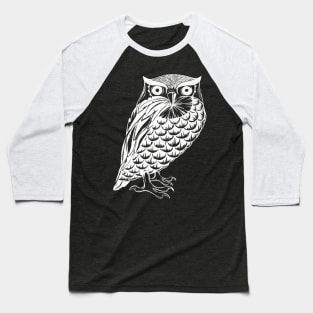 Illustration Owls Baseball T-Shirt